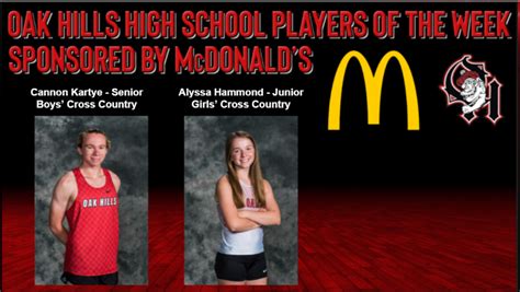 McDonalds Athletes of the Week 